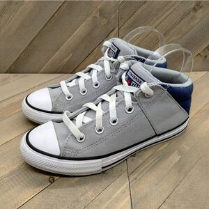Converse Chuck Taylor All Star Hi Street Casual Sneakers Youth Size 3 Grey‎ Blue
